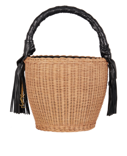 Woven Basket Bag, front view